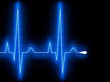 Blue heart beat. Ekg graph. EPS 8