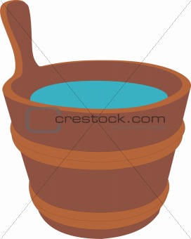 Bucket with water