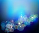 Abstract glowing blue background. Vector