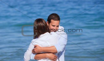 Lovely couple in the sea