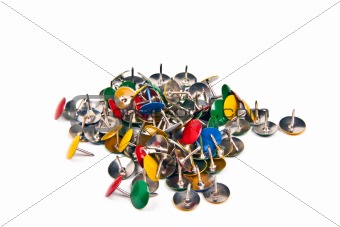 collection colored paper clips