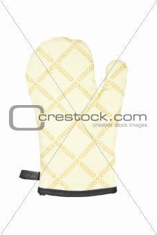 Kitchen glove on a white background