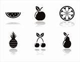 black fruits icons