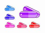 colorful capsule icon set