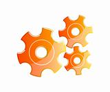 orange gears