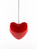 Red heart pendant