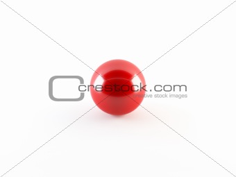 3D red sphere