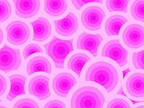 seamless pattern with concentric pink circles