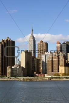 New York City skyline.
