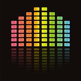 colorful musical equalizer