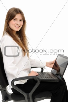 woman with laptop 
