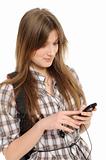 young woman using cell phone