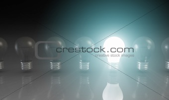 Creativity Concept with Light Bulb