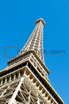 Eiffel tower on the bright summer day