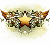 star with ornate elements