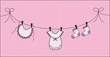 Girl Clothes Line
