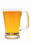 Beer glass isolated on white