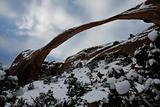 Landscape arch in Arches National Park.