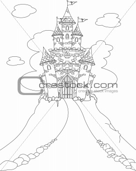 Magic Castle coloring page