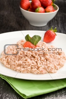 Risotto with Strawberries and Champagne