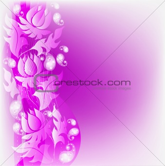 Abstract lilac floral background