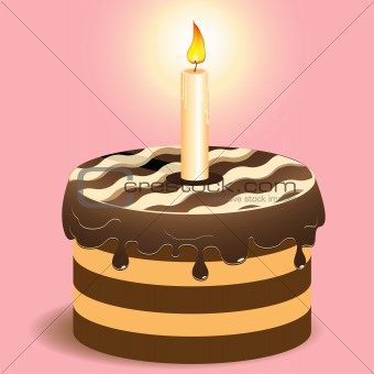 cake and candle