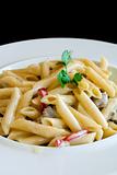 Penne pasta with mushrooms