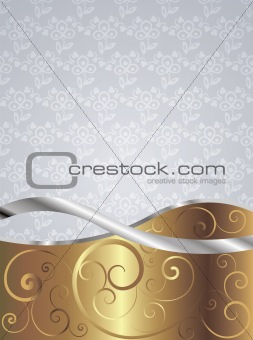 golden background with swirls