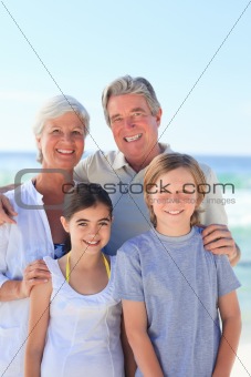Grandparents with their grandchildren