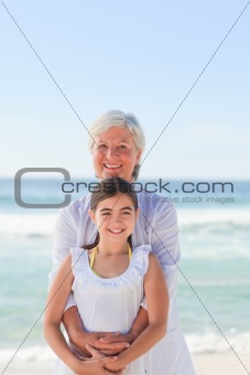 Grandmother with her granddaughter