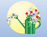 summer watering can