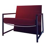 vector modern red chair