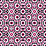 Pink-black-white-grey seamless pattern