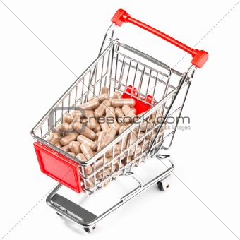 Carts filled with pills