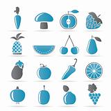 Different kinds of fruits and Vegetable icons