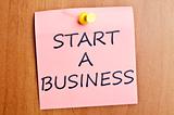 Start a business post it