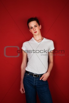 Young Man with Hand in Pocket