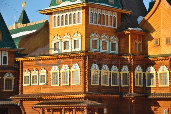 Wooden palace in Kolomenskoe, Moscow, Russia