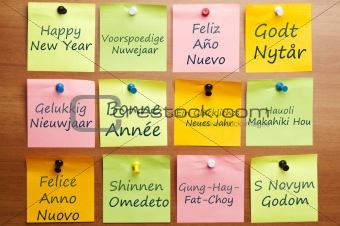 Happy new year in 12 languages