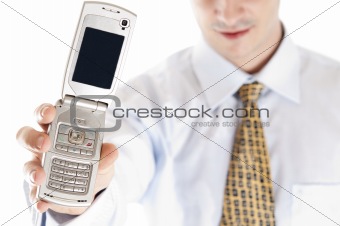 Business man with phone