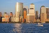Manhattan Skyline and Sailboats