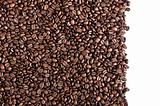 Coffee beans on white Background