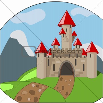cartoon castle windows