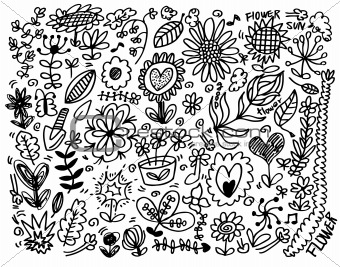 Hand Drawn Garden