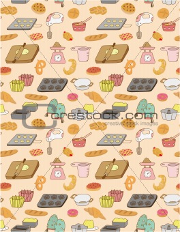 seamless baking pattern
