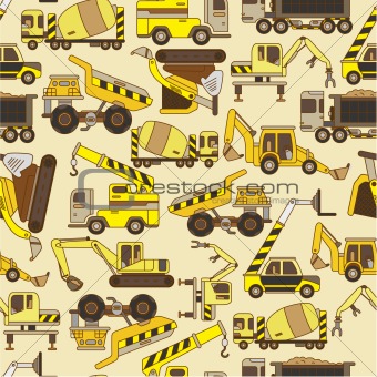 seamless truck pattern