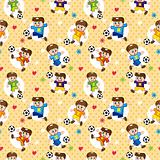 seamless soccer player pattern