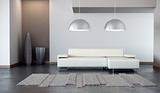 luxury lounge room 3d render