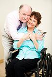Disabled Woman and Loving Husband