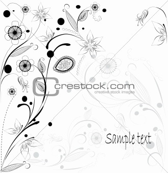 vector abstract floral background 